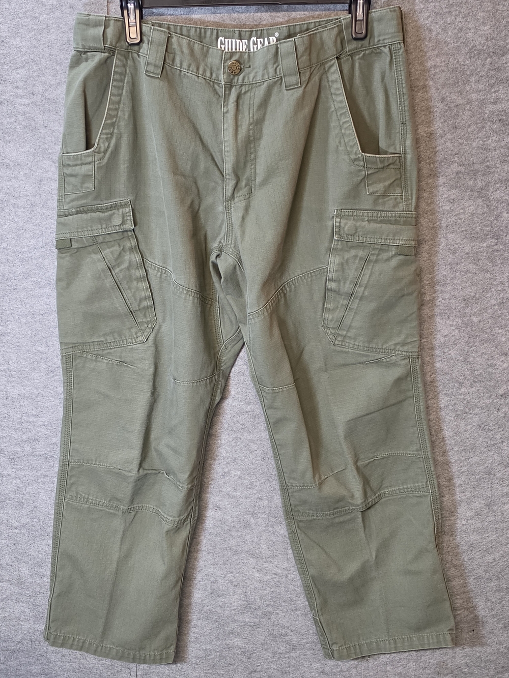 Men's Tactical Double Knee Cargo Pants 100% Cotton